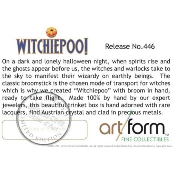 Artform Witchiepoo Halloween Enamel Trinket - Picture 14 of 15